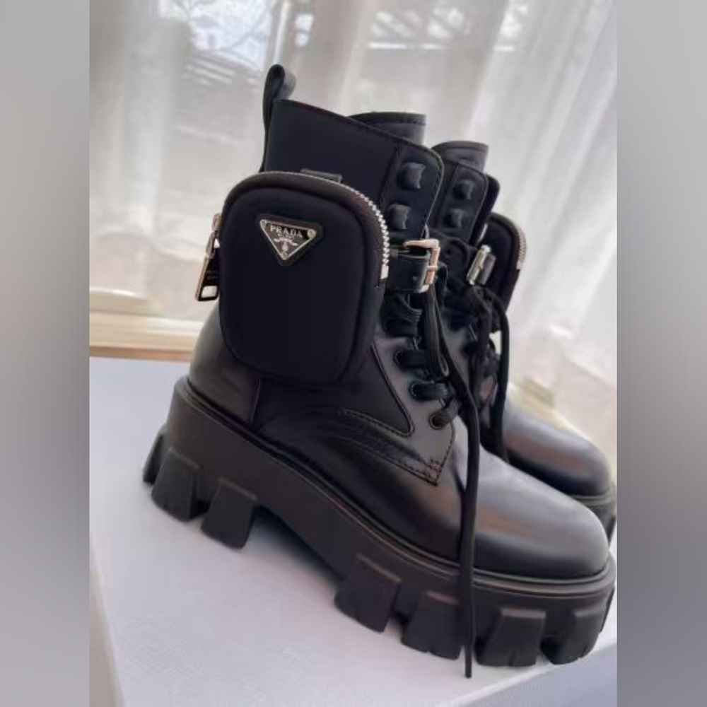 Prada Women's Black Boot Loafer